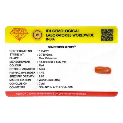 Red Coral - 3.9 Carat