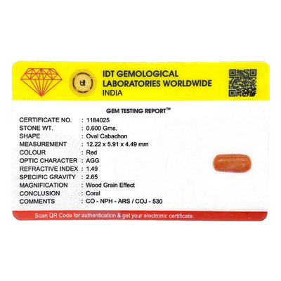 Red Coral - 3 Carat
