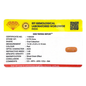 Red Coral - 3.85 Carat