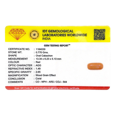 Red Coral - 3.85 Carat