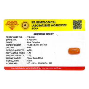 Red Coral - 3.6 Carat
