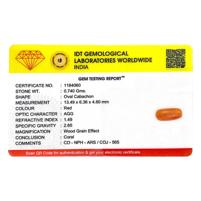 Red Coral - 3.7 Carat