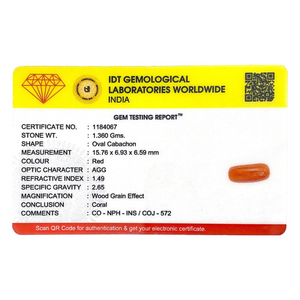 Red Coral - 6.8 Carat
