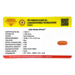 Red Coral - 6.7 Carat