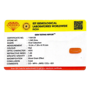 Red Coral - 6.7 Carat