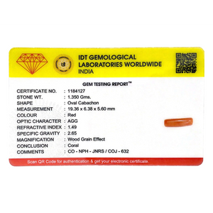 Red Coral - 6.75 Carat
