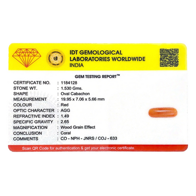 Red Coral - 7.65 Carat