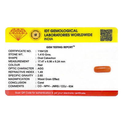 Red Coral - 7.05 Carat