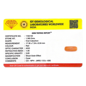 Red Coral - 6.8 Carat