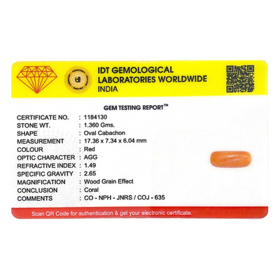 Red Coral - 6.8 Carat