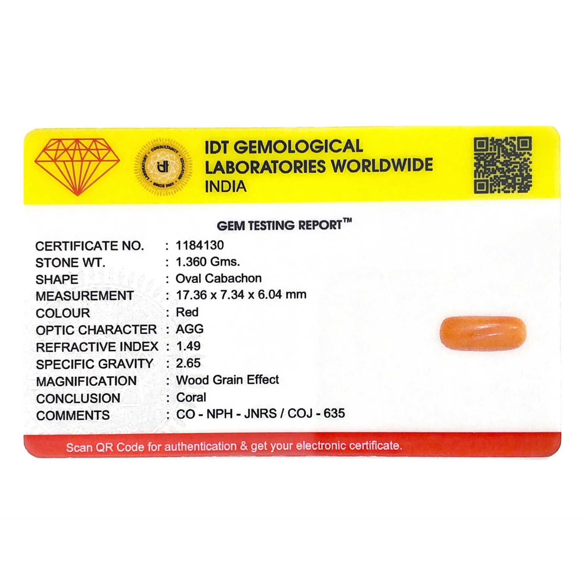 Red Coral - 6.8 Carat