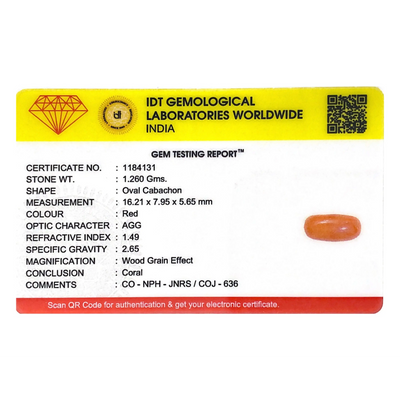 Red Coral - 6.3 Carat