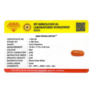 Red Coral - 6.95 Carat