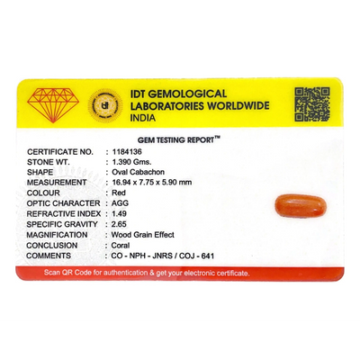 Red Coral - 6.95 Carat