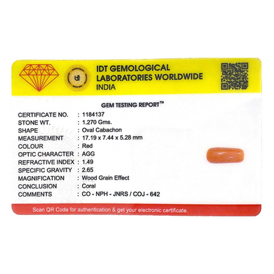Red Coral - 6.35 Carat