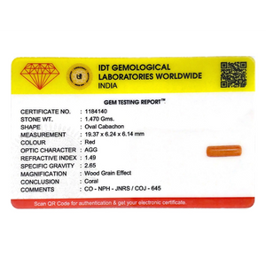 Red Coral - 7.35 Carat