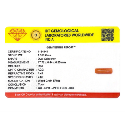 Red Coral - 6.55 Carat