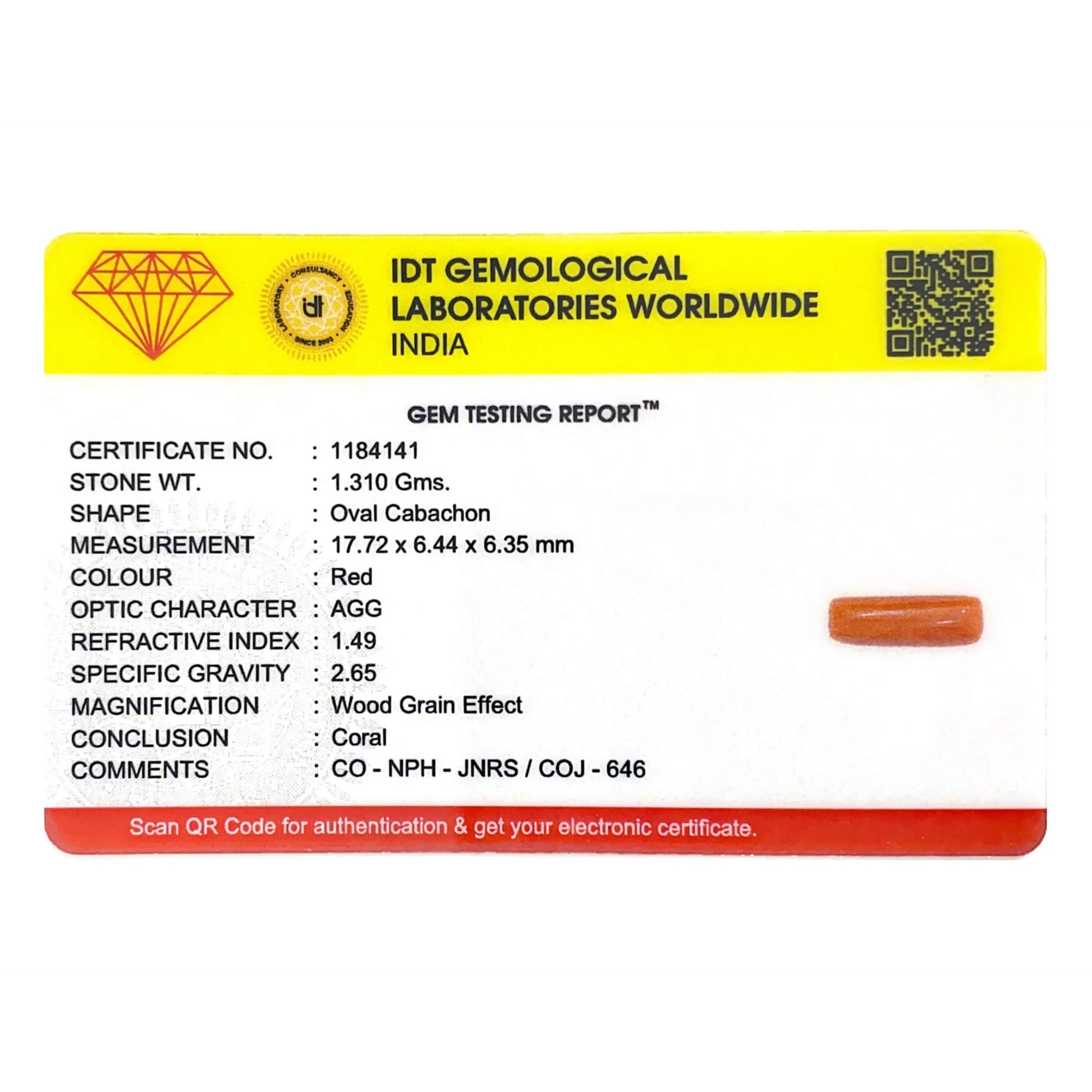Red Coral - 6.55 Carat