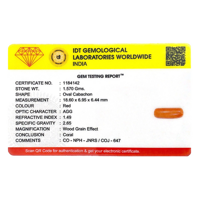 Red Coral - 7.85 Carat