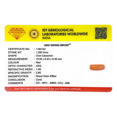 Red Coral - 6.3 Carat