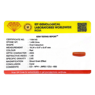 Red Coral - 7.45 Carat