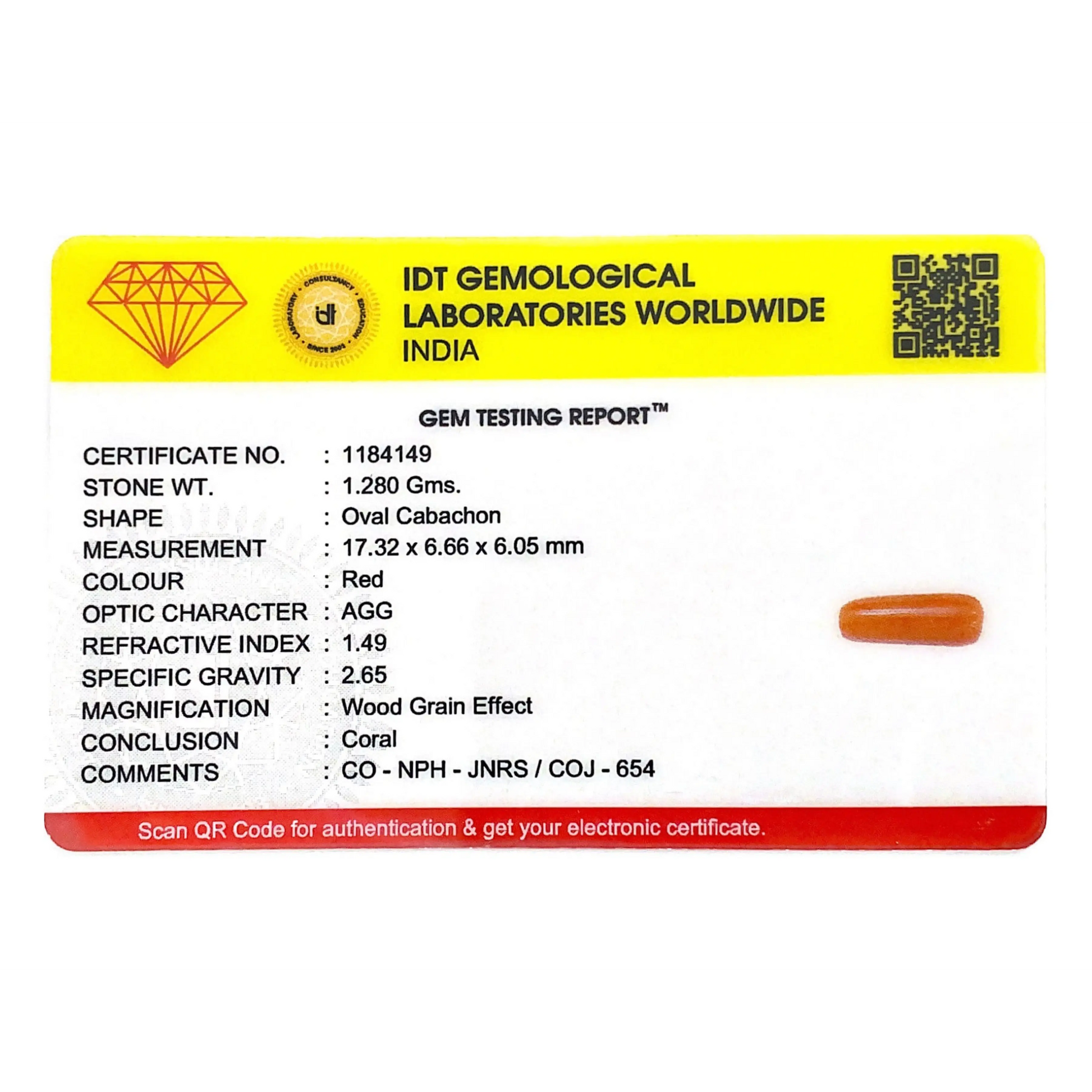 Red Coral - 6.4 Carat