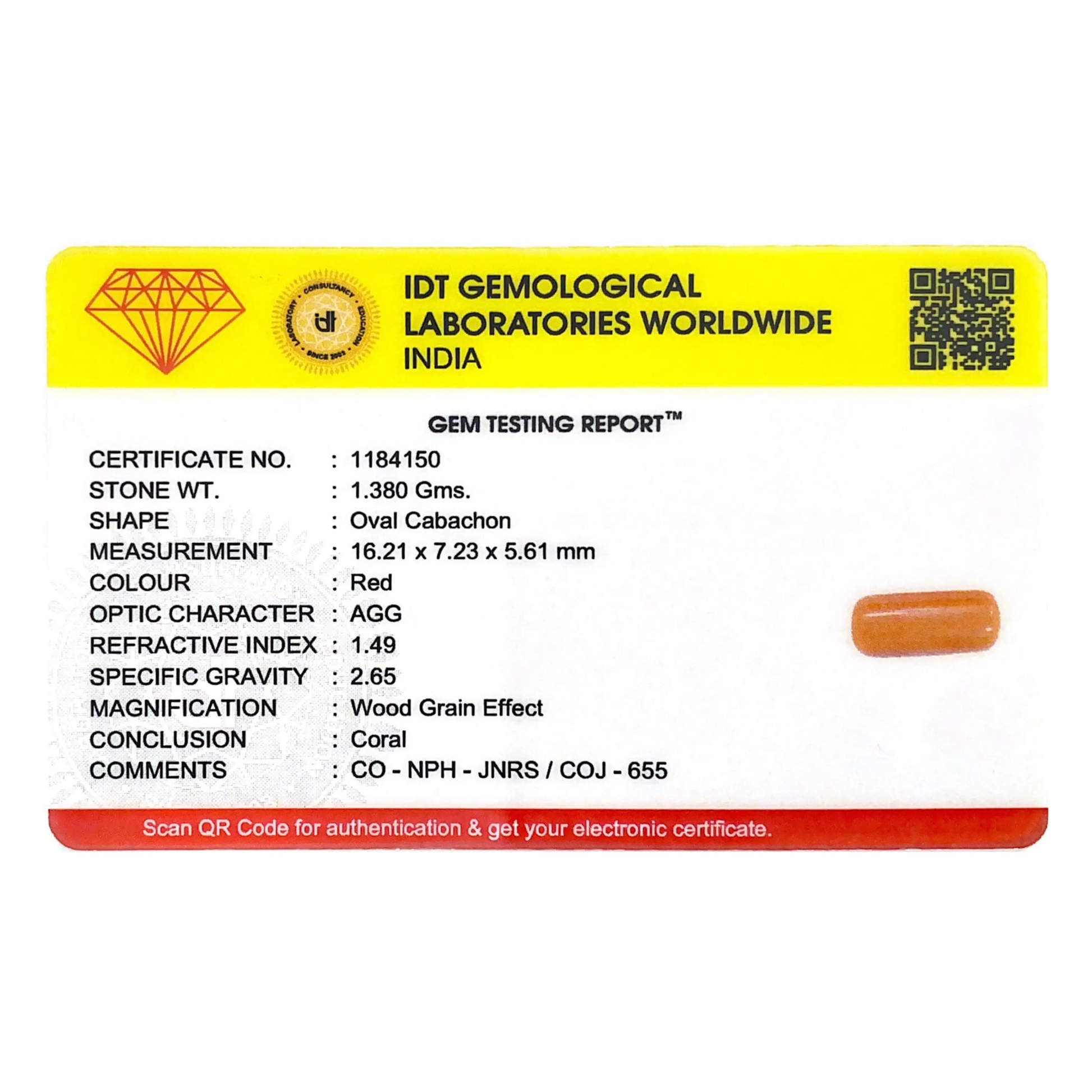 Red Coral - 6.9 Carat