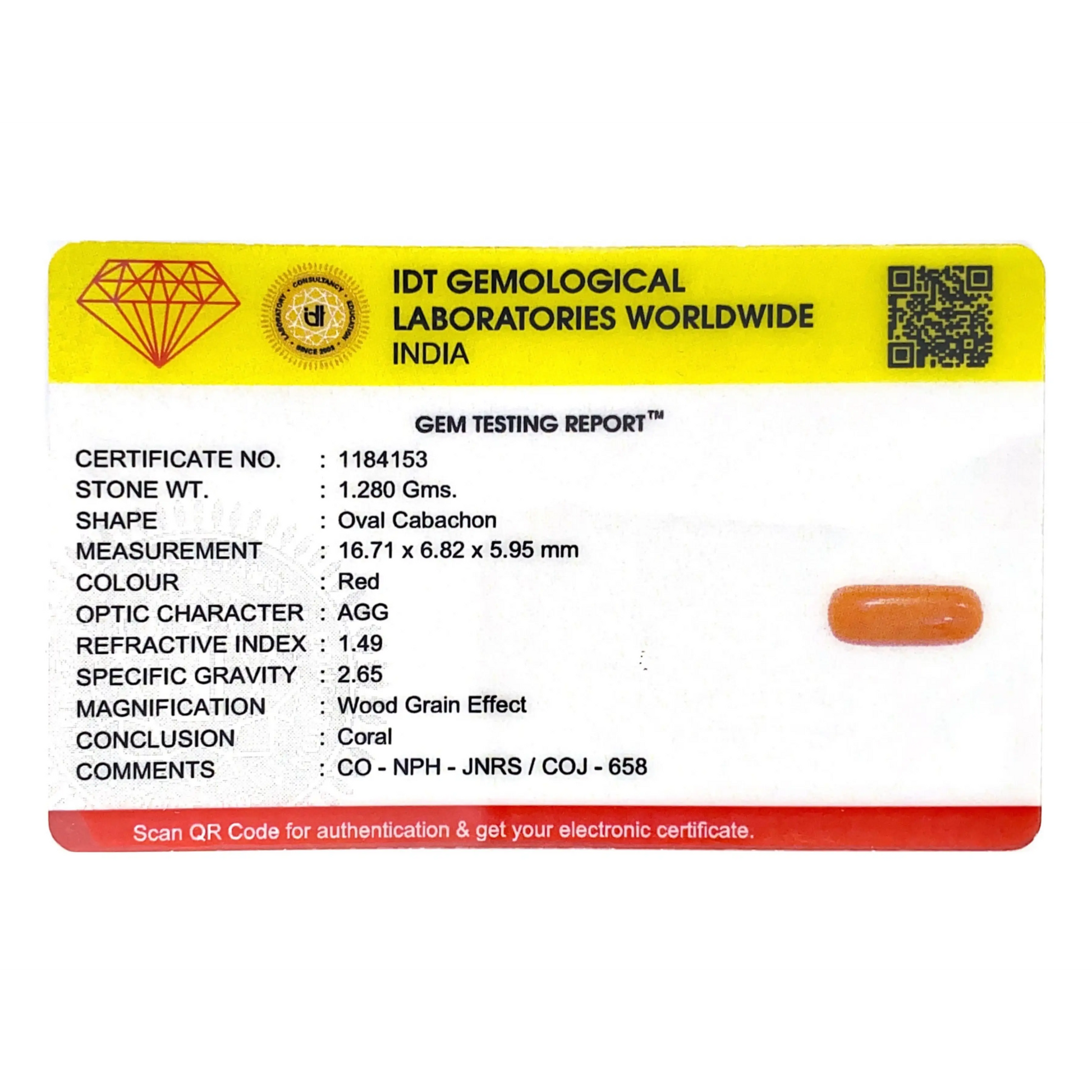 Red Coral - 6.4 Carat