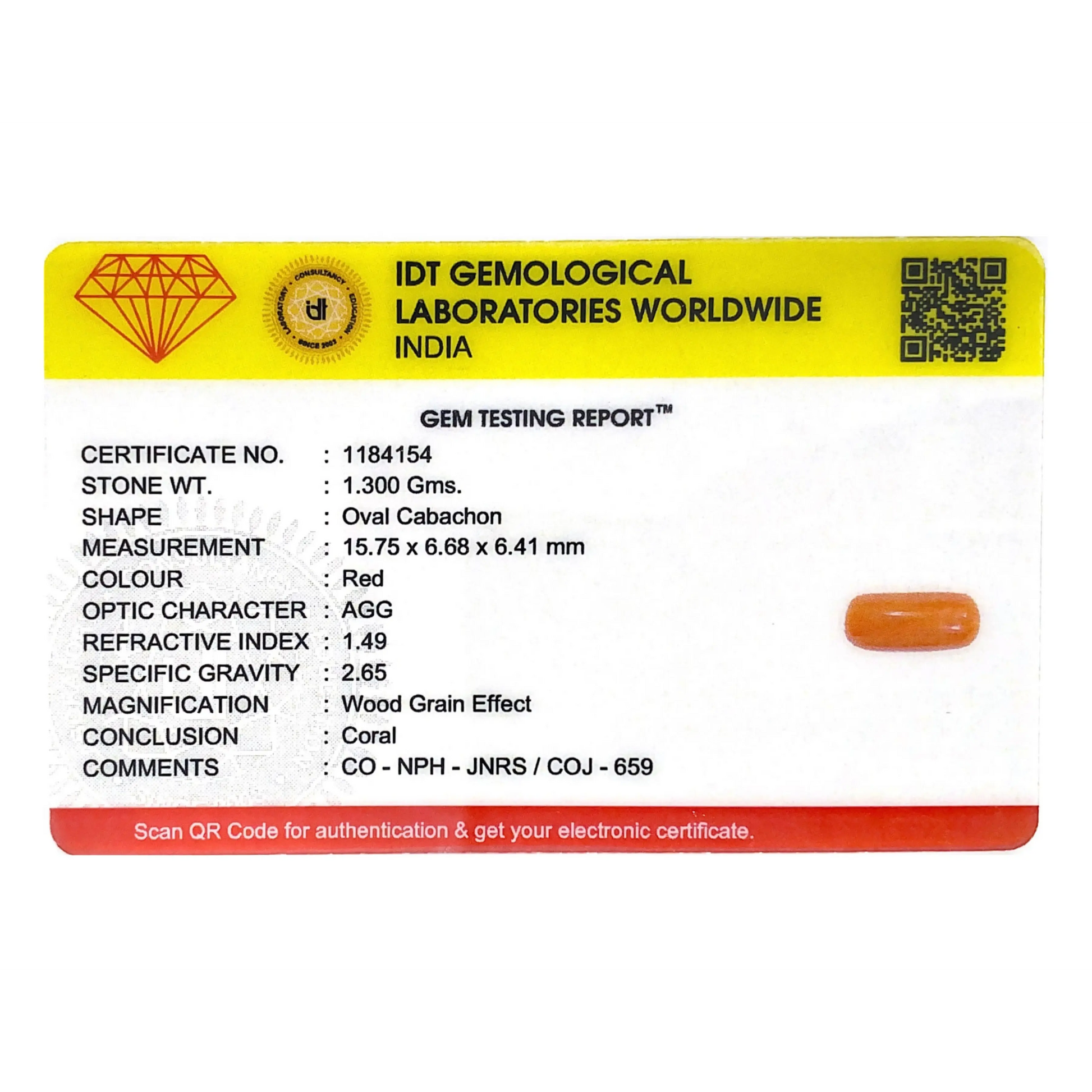Red Coral - 6.5 Carat
