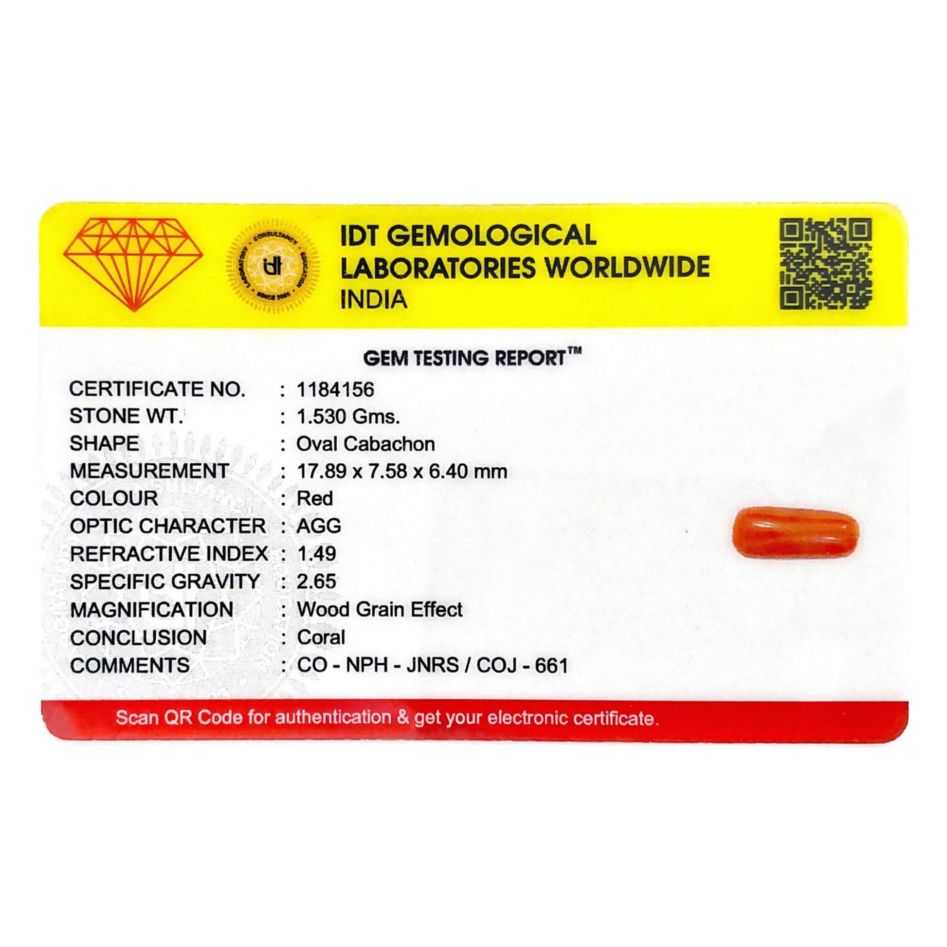 Red Coral - 7.65 Carat