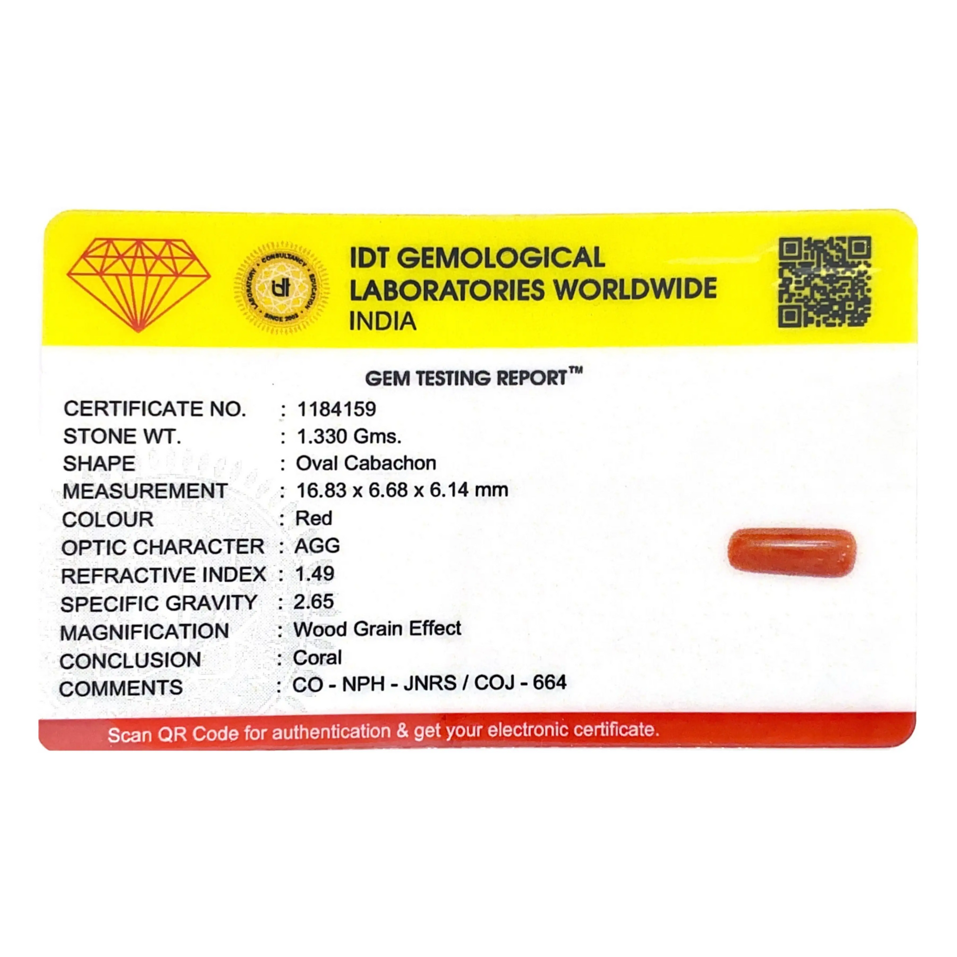 Red Coral - 6.65 Carat