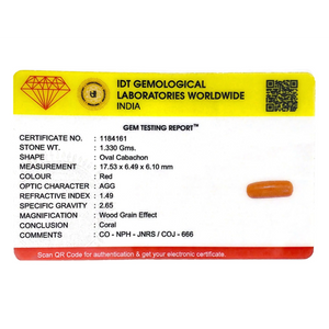 Red Coral - 6.65 Carat