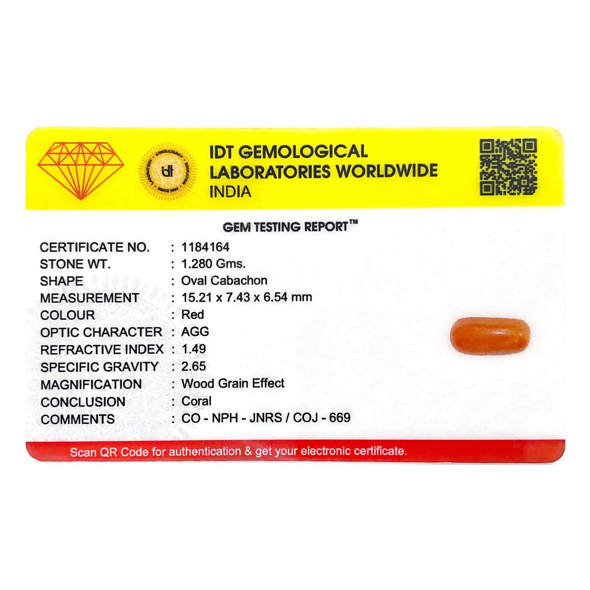 Red Coral - 6.4 Carat