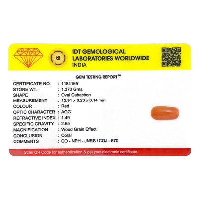 Red Coral - 6.85 Carat