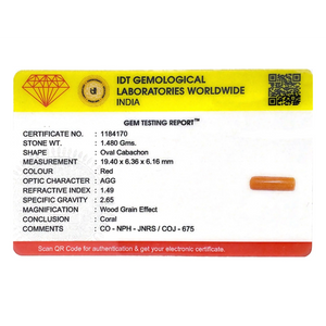 Red Coral - 7.4 Carat