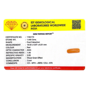 Red Coral - 7.2 Carat