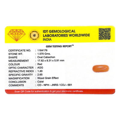 Red Coral - 7.85 Carat