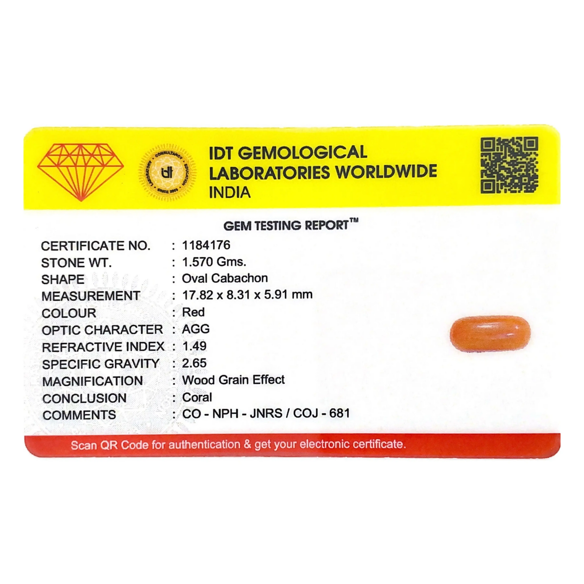 Red Coral - 7.85 Carat