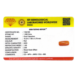Red Coral - 6.9 Carat