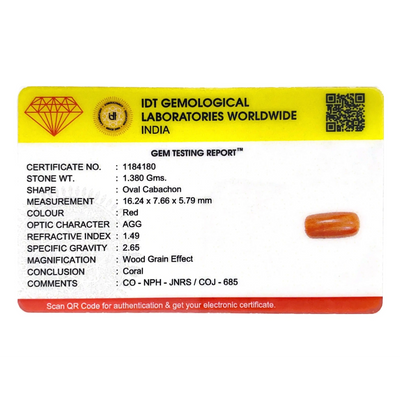 Red Coral - 6.9 Carat