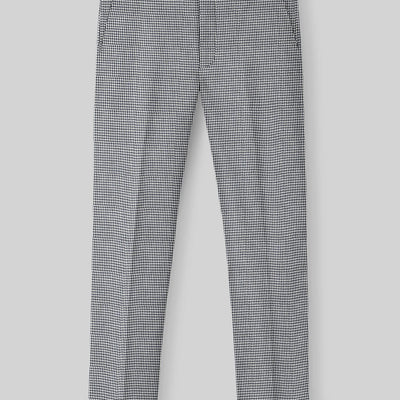 Italian Cotton Houndstooth Isla Pants