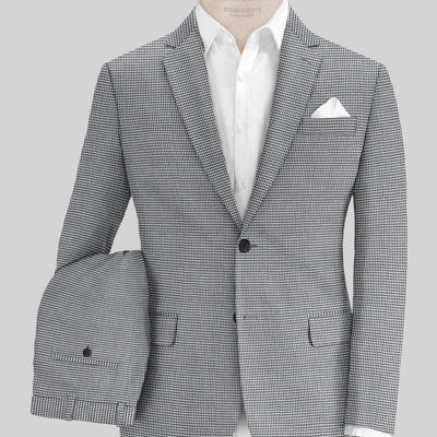 Italian Cotton Houndstooth Isla Suit