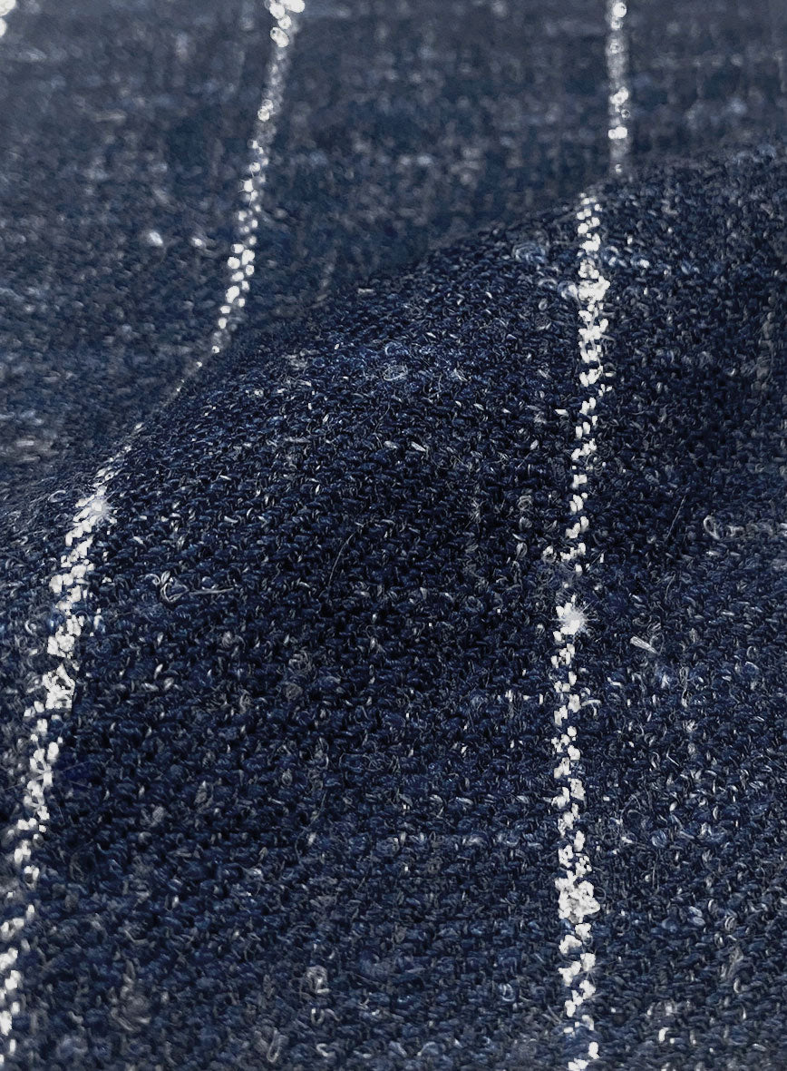 Maestro Lumel Silver Stripe Linen Wool Silk Jacket