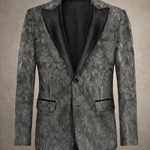 Italian Silk Elda Tuxedo Blazer