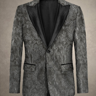 Italian Silk Elda Tuxedo Blazer