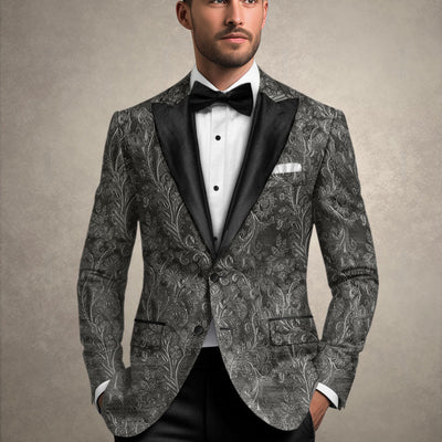 Italian Silk Elda Tuxedo Blazer