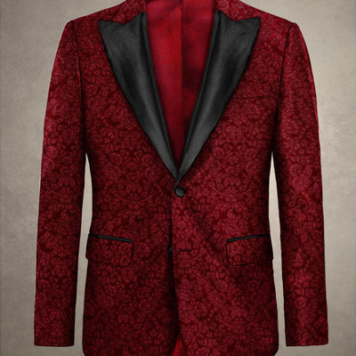 Italian Silk Eron Tuxedo Blazer