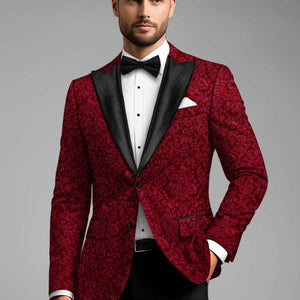 Italian Silk Eron Tuxedo Blazer