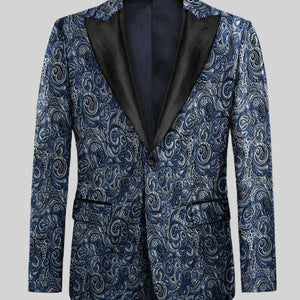 Italian Silk Tecla Tuxedo Blazer