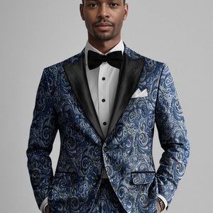 Italian Silk Tecla Tuxedo Blazer